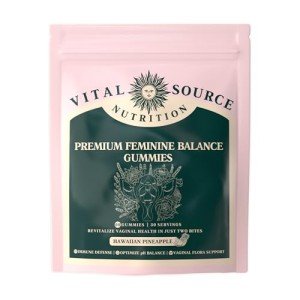 Vegan Feminine Balance Gummies - Hawaiian Pineapple 60ct