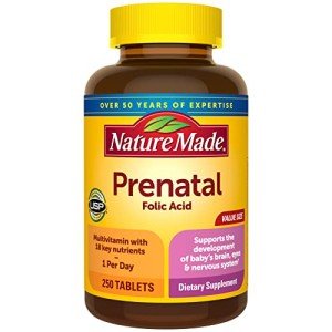 Vegan Prenatal Multivitamin with Folic Acid, 250 Tablets