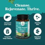 Herbal Liver Cleanse Detox Capsules - Vegan Support
