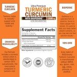 High-Potency Vegan Turmeric Curcumin Capsules 1500mg