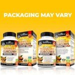 High-Potency Vegan Turmeric Curcumin Capsules 1500mg