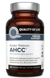 Kinoko Platinum AHCC Immune Support Capsules, 60 Count