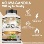 Organic Ashwagandha Capsules - Stress Relief & Mood Boost