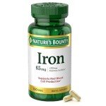 Nature's Bounty Vegan Iron 65mg, 100 Tablets