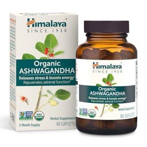 Himalaya Organic Ashwagandha Herbal Stress Relief Caplets