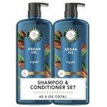 Vegan Argan Oil Shampoo & Conditioner Set
