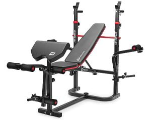 Hop-Sport Adjustable Folding Weight Bench with Rack