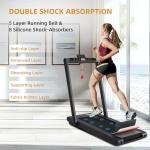 NAYSAYE 2-in-1 Folding Walking Pad Treadmill