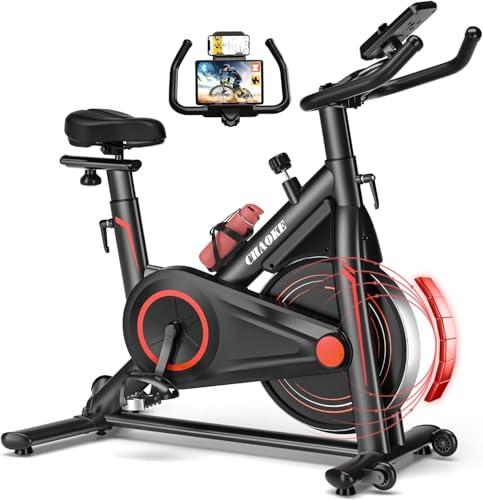 CHAOKE Adjustable Silent Exercise Bike for Home