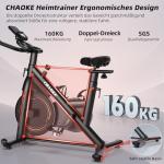 CHAOKE Adjustable Silent Exercise Bike for Home