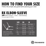 Rehband 5mm Elbow Compression Sleeve - Medium Black