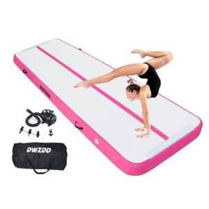 Inflatable Gymnastics Mat with Pump and Repair Kit