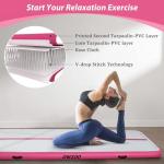 Inflatable Gymnastics Mat with Pump and Repair Kit