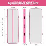 Inflatable Gymnastics Mat with Pump and Repair Kit
