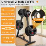 Amonax Rubber-Coated Olympic Weight Plates Set