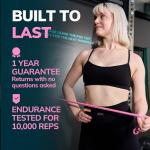 Uplift Lab Pink Resistance Band for Home Fitness