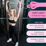 Uplift Lab Pink Resistance Band for Home Fitness