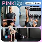 Uplift Lab Pink Resistance Band for Home Fitness