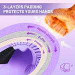 FIVING Pro Boxing Gloves for Women - Purple