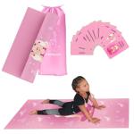 Kids Yoga Mat Set with Cute Doll Design