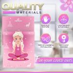 Kids Yoga Mat Set with Cute Doll Design