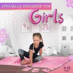 Kids Yoga Mat Set with Cute Doll Design