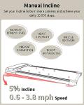 Portable Walking Pad Treadmill with Incline and App