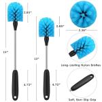 Stainless Steel Long Handle Bottle Cleaning Brush 2-Pack