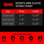 Kids Arm Compression Sleeves for Sports - 2 Pack