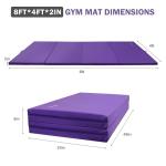Portable Folding Exercise Mat for Home Workouts