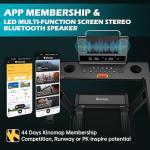 Foldable Treadmill with Bluetooth and Shock Absorption