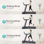 Foldable Treadmill with Bluetooth and Shock Absorption