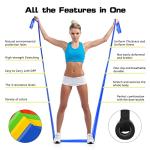 4-Pack Resistance Bands with Door Anchor for Workouts