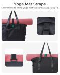 BAGSAMRT Women's Gym Tote Bag with Yoga Mat Buckle