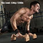 AnExer Wooden Parallettes Bars for Home Workouts