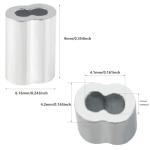 800pc 1/16" Aluminum Cable Ferrule Set