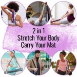 TECEUM 2-in-1 Adjustable Yoga Mat Strap