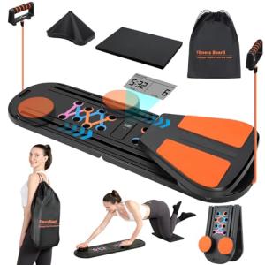 Foldable Pilates Board with Timer and Accessories