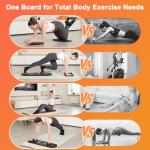 Foldable Pilates Board with Timer and Accessories
