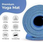 Non-Slip 15MM Yoga Mat with Carry Strap