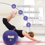 LUBAKED Inflatable Gymnastics Tumbling Mat - Purple