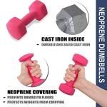 Balelinko 1LB Pink Free Weights Set for All