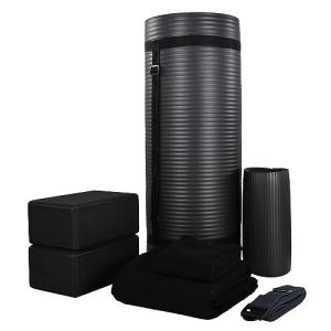 BalanceFrom 7-Piece Yoga Set with Thick Mat