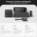 BalanceFrom 7-Piece Yoga Set with Thick Mat