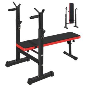 Chiidou Adjustable Weight Bench with Dip Station