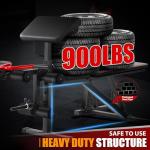 Adjustable Weight Bench Set with Barbell and Rack