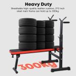 Chiidou Adjustable Weight Bench with Dip Station