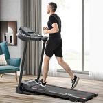 Merax Folding Electric Treadmill with Speakers and Incline