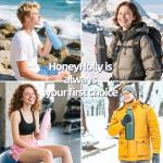HoneyHolly 1L Stainless Steel Sports Water Bottle