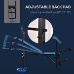 Adjustable Weight Bench with Leg Developer for Home Gym